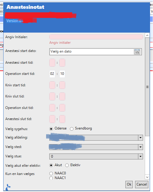 Realtime validation at OUH